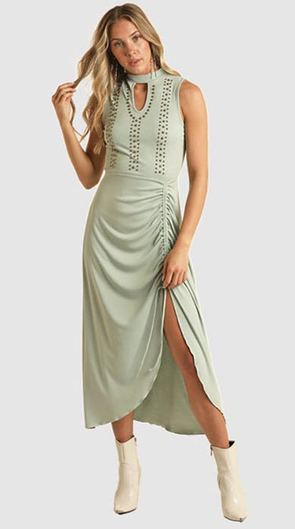 Rock & Roll Women's Ribbed Maxi Dress BWD0R03295