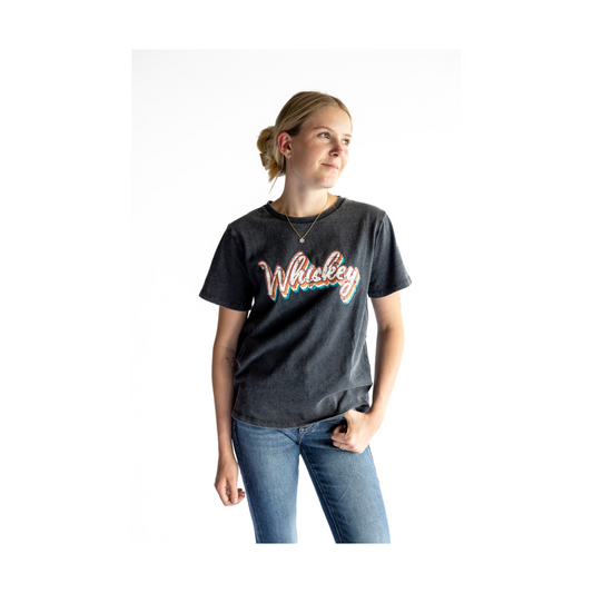Rock & Roll Women's Whiskey Graphic Tee