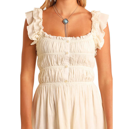 Rock and Roll Women's Flouncy Gathered Dress