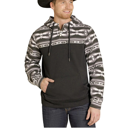 Rock & Roll Men's Aztec Block Hoodie weis-western-wear