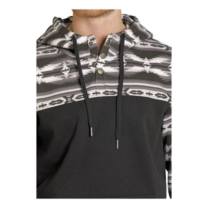 Rock & Roll Men's Aztec Block Hoodie weis-western-wear