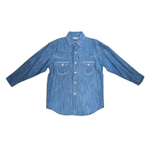 Rock & Roll Men's Denim Snap Long Sleeve Shirt weis-western-wear