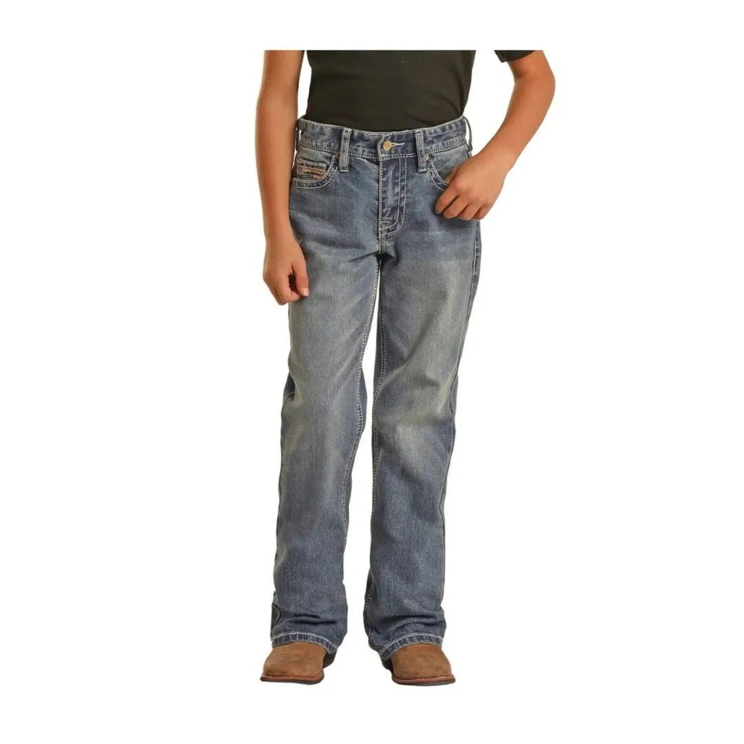 Rock & Roll Boy’s Regular Fit Stretch Bootcut Jean