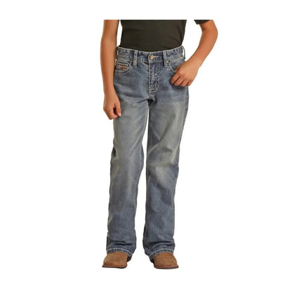 Rock & Roll Boy’s Regular Fit Stretch Bootcut Jean