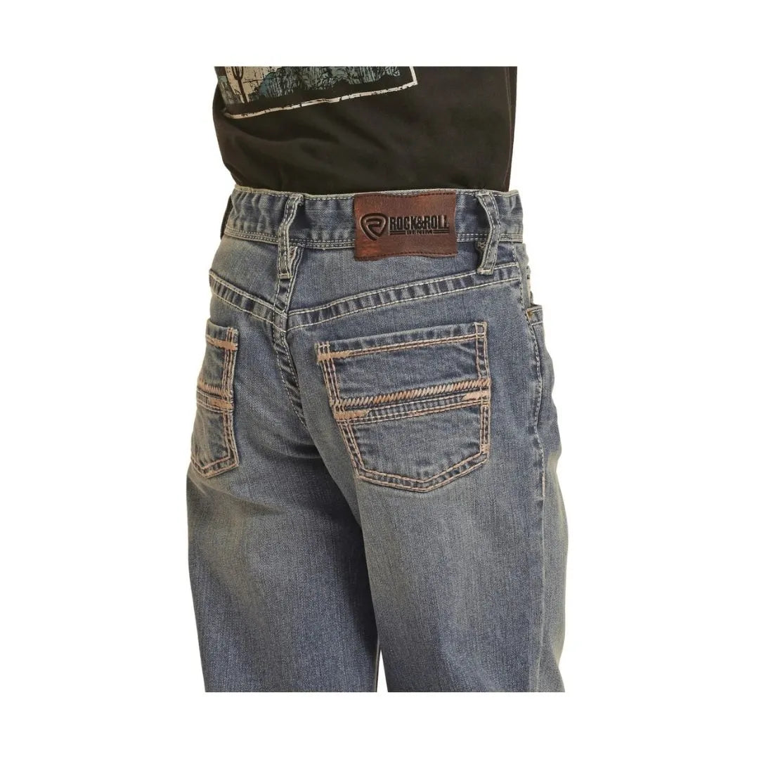 Rock & Roll Boy’s Regular Fit Stretch Bootcut Jean