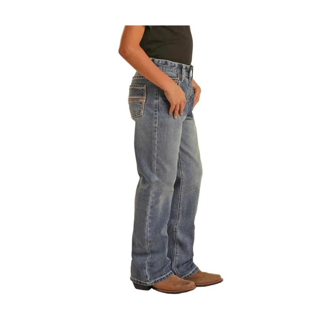 Rock & Roll Boy’s Regular Fit Stretch Bootcut Jean