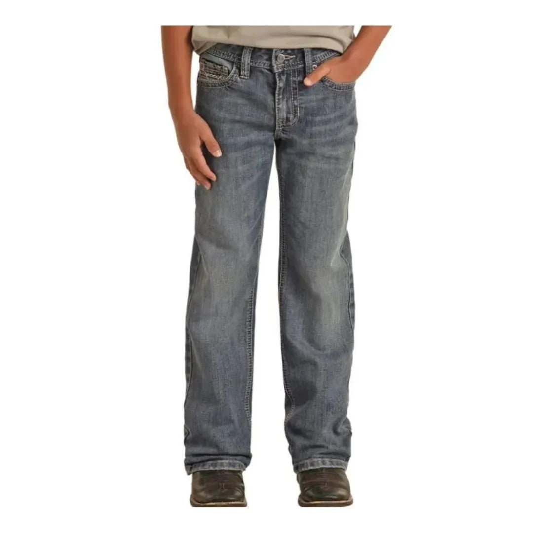 Rock & Roll Boy's BB Gun Regular Fit Bootcut Jean