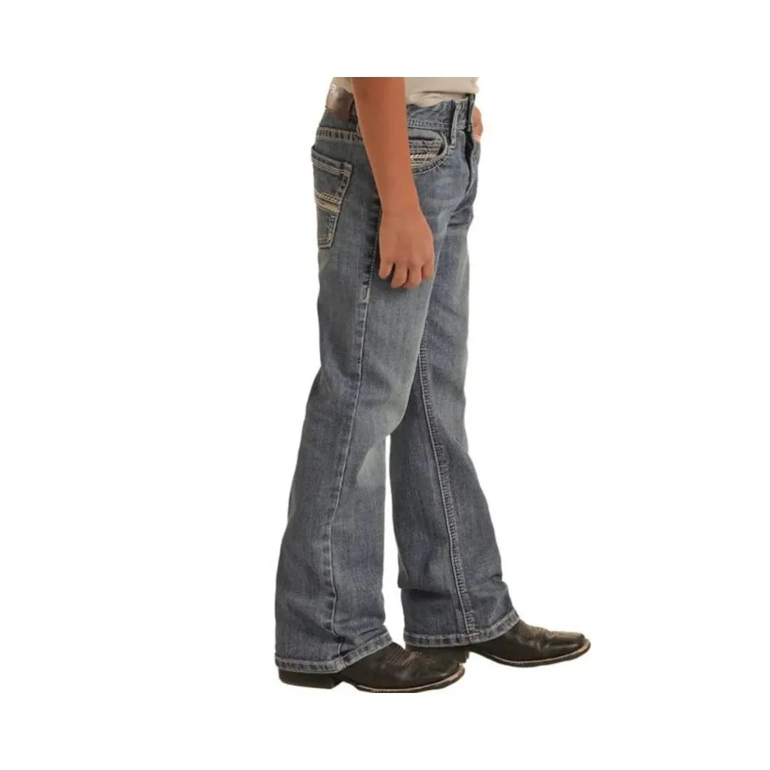 Rock & Roll Boy's BB Gun Regular Fit Bootcut Jean
