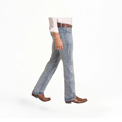 Rock & Roll Denim Men's Slim Fit Straight Stitch Pocket Straight Leg Jeans