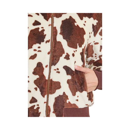 Rock & Roll Women's Cowhide Printed Bomber Jacket weis-western-wear