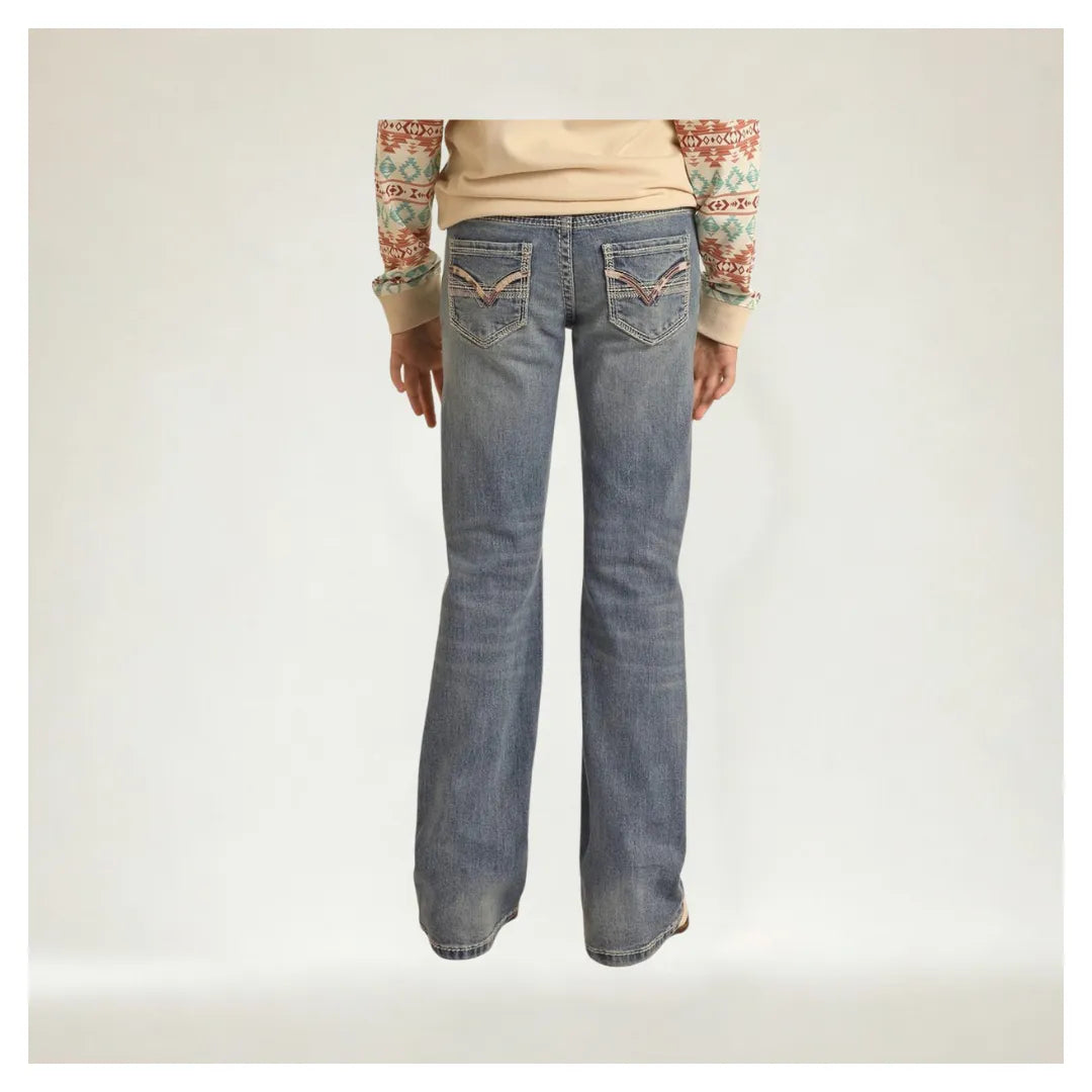 Rock & Roll Girl's Mid Rise Regular Fit Bootcut Jeans