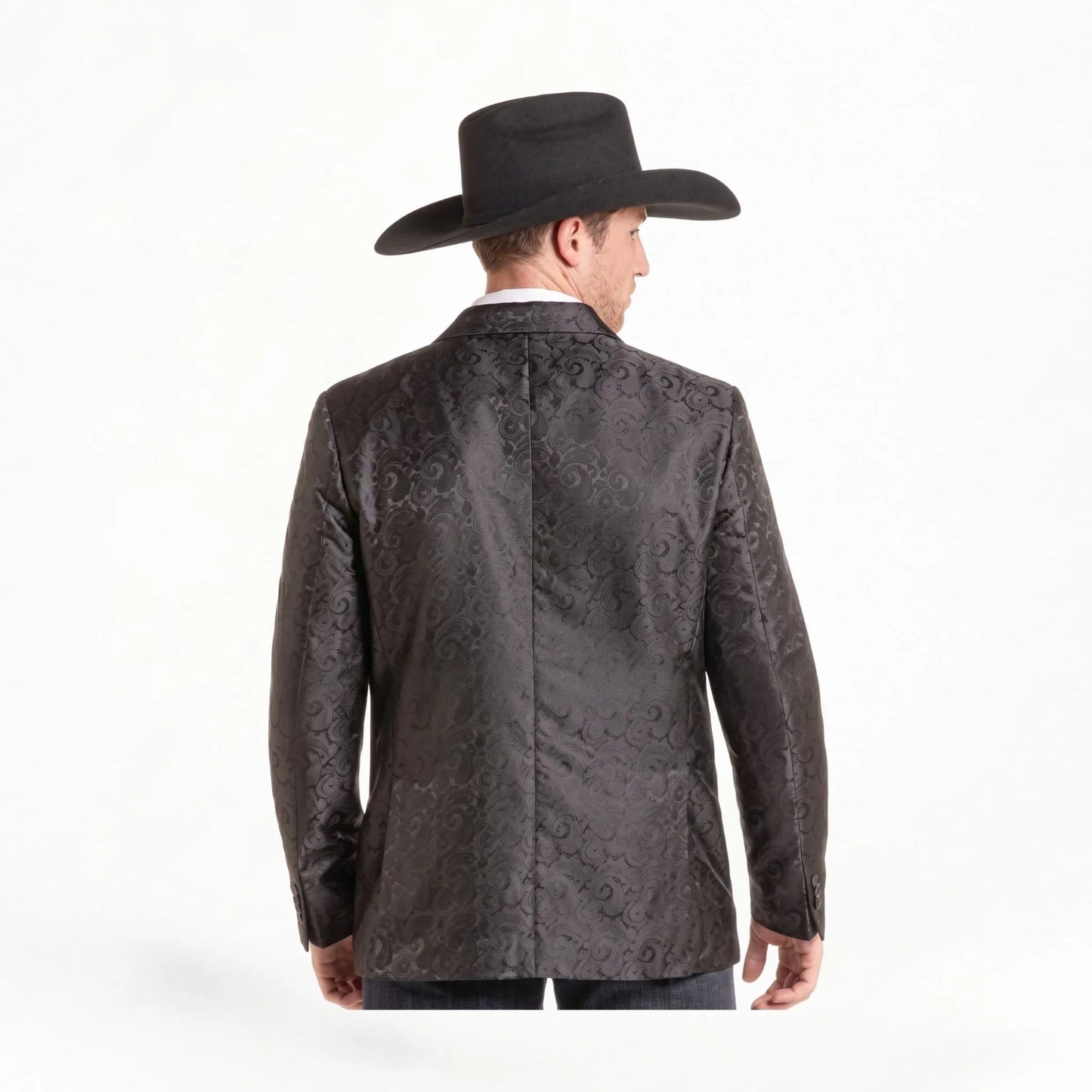 Rock&Roll Men's Jacquard Paisley Sports Jacket