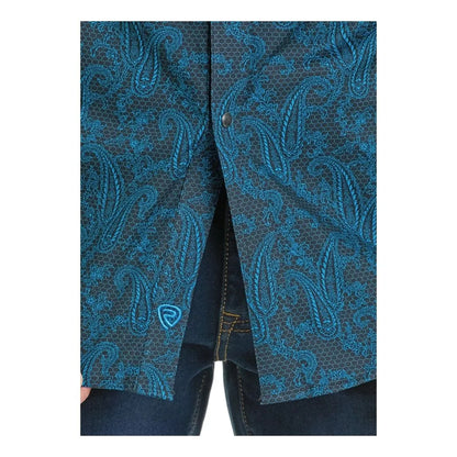 Rock & Roll Men's Paisley Long Sleeve Button Down