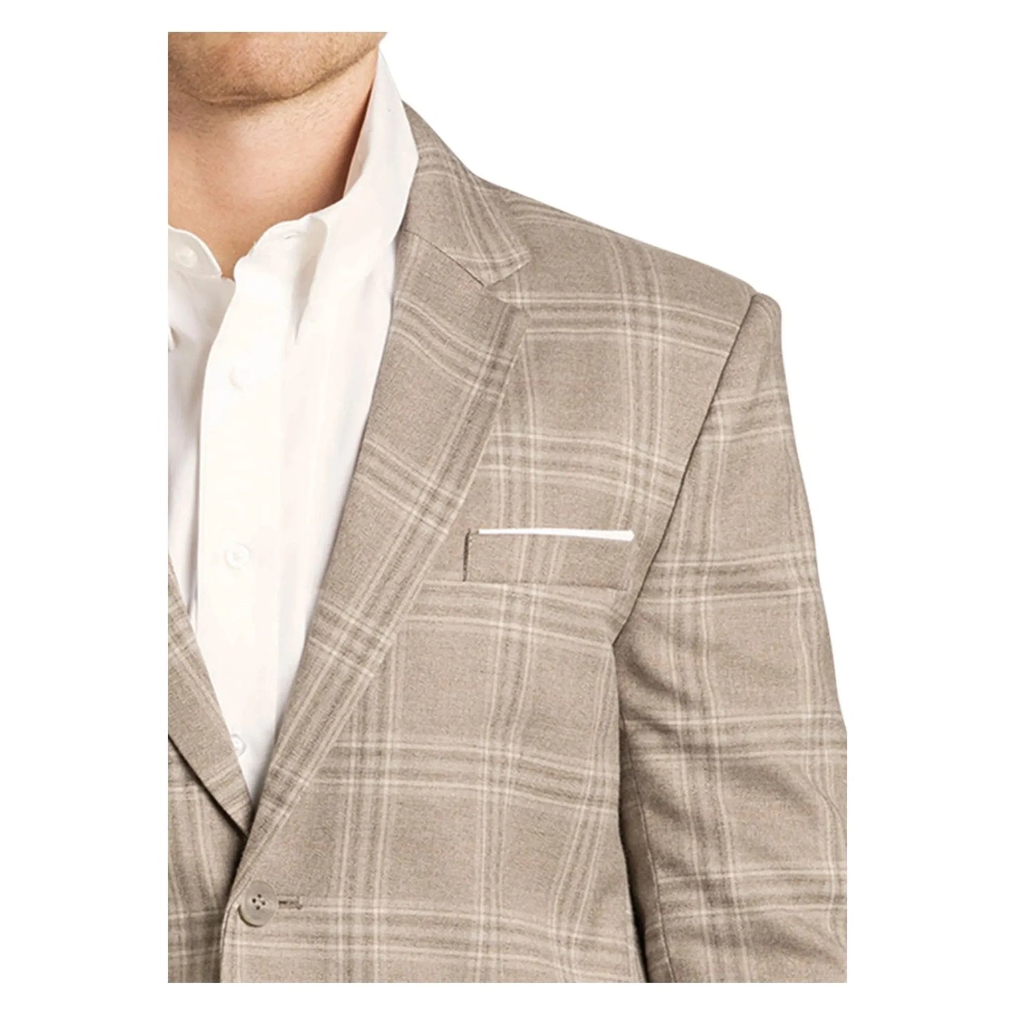 Rock & Roll Men's Plaid Blazer/Sports Coat - Taupe weis-western-wear
