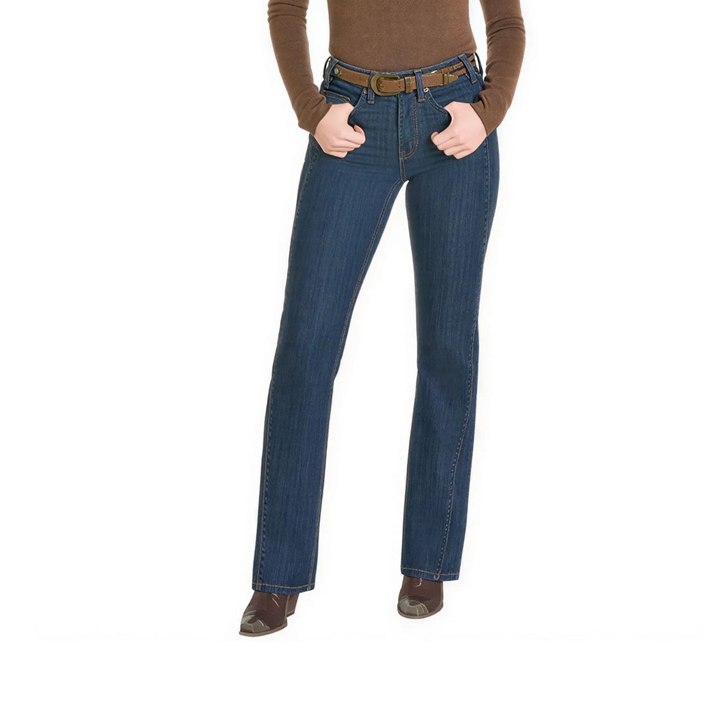 Rock & Roll Women's Side Detail High Rise Bootcut Jean weis-western-wear