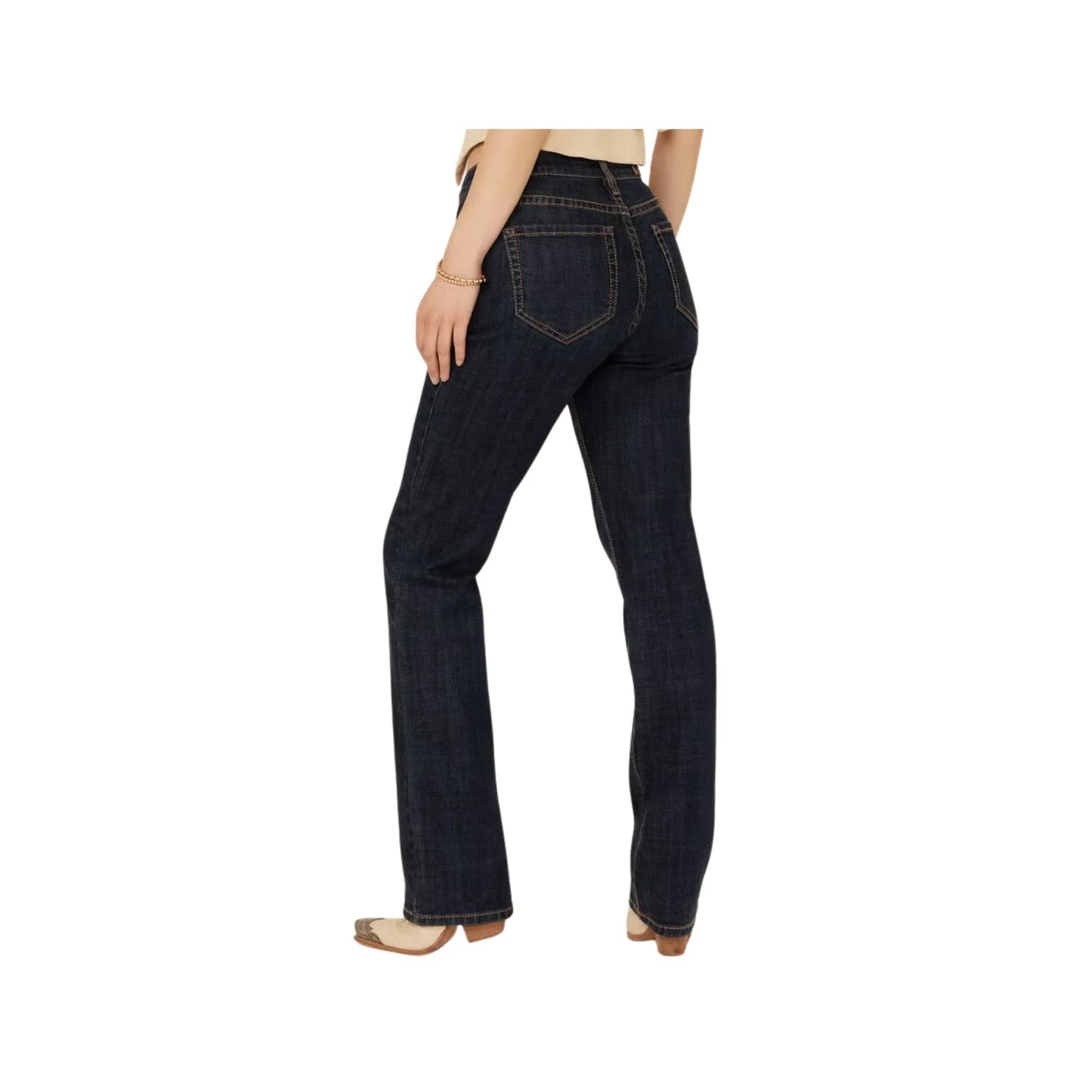 Rock&Roll Women's High Rise Modest Boot Denim Jeans