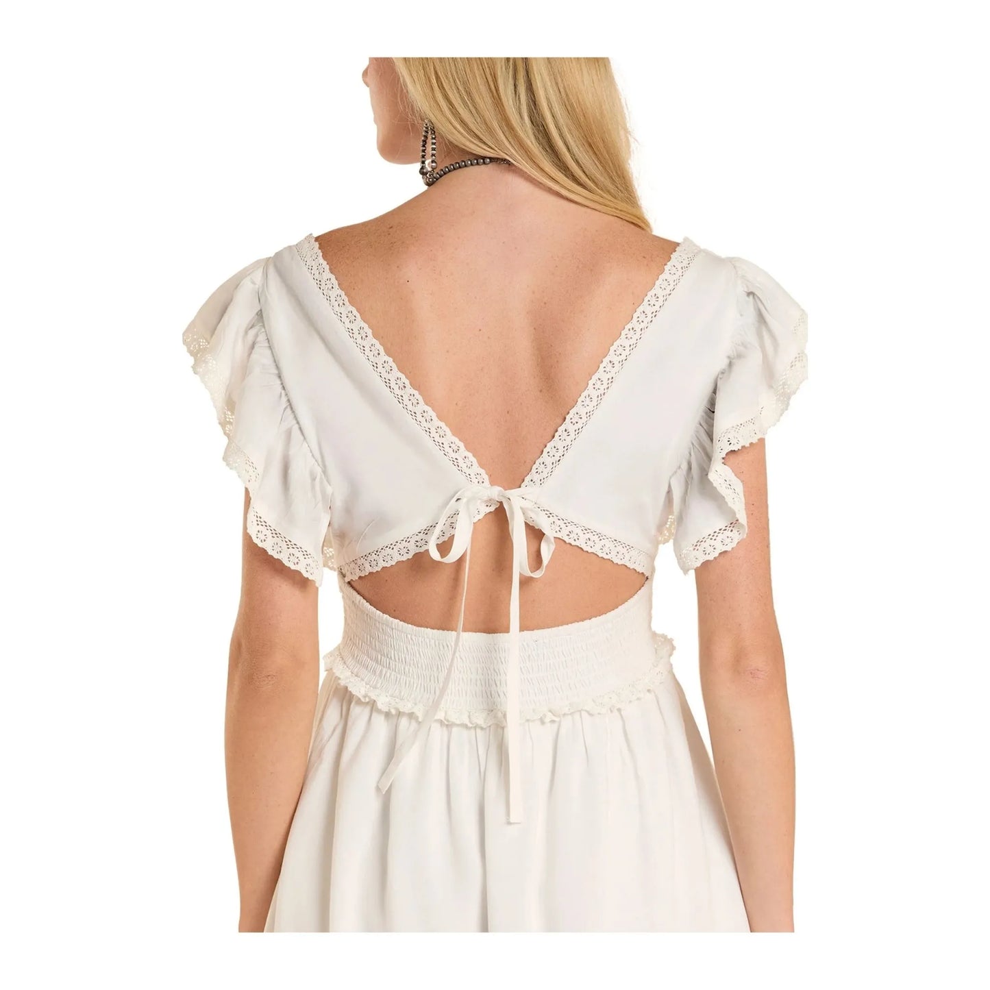 Rock and Roll Women's Embroidered Mini Dress