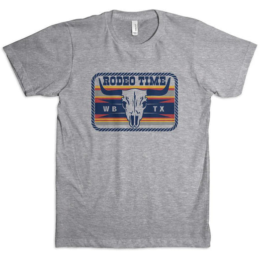 Rodeo Time Skull Patch Tee weis-western-wear