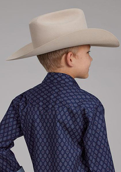 Roper Boy's Aztecs Print Button Up Shirt 03-030-0064-0634