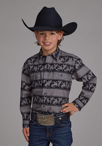 Roper Boy's Horizontal Rodeo Stripe 03-030-0482-0652