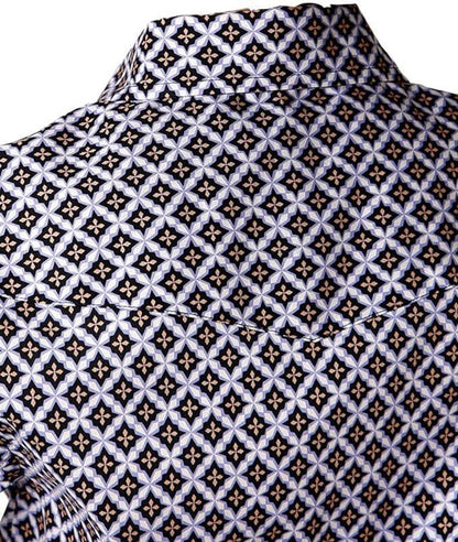Roper Boy's Tile Pattern Foulard Shirt -Clearance