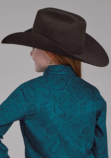 Roper Girl's Button Up shirt Paisley 03-080-0064-0631