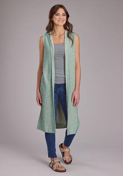 Roper Ladies Sleeveless Sweater Cardigan