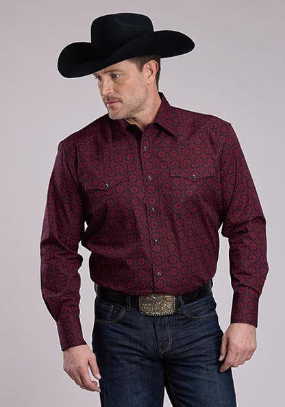 Roper Men's Amarillo Long Sleeve Shirt Match Dad weis-western-wear