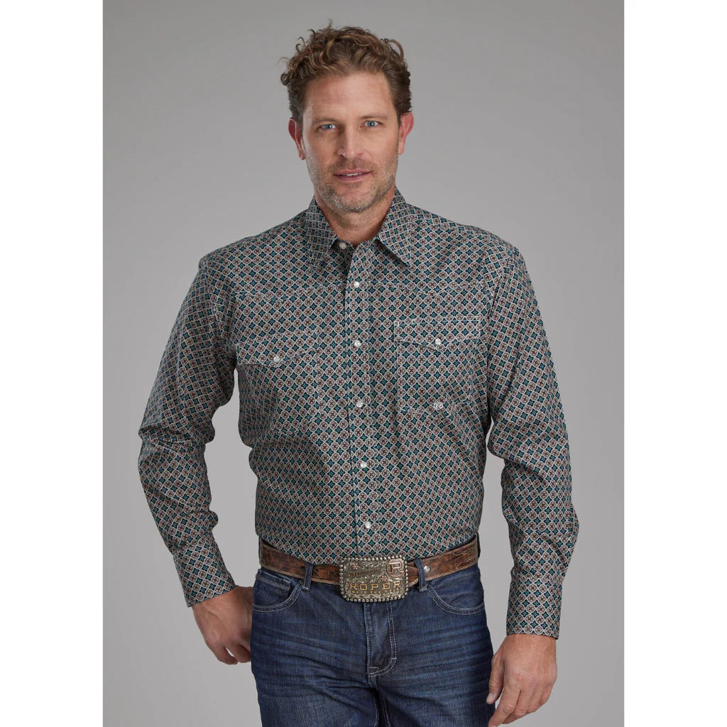 Roper Men's Button Up Shirt Amarillo Collection