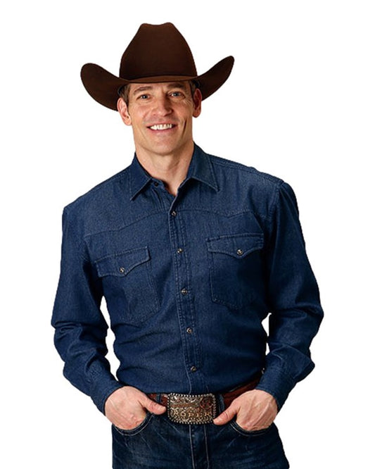 Roper Men's Demin Snap Shirt