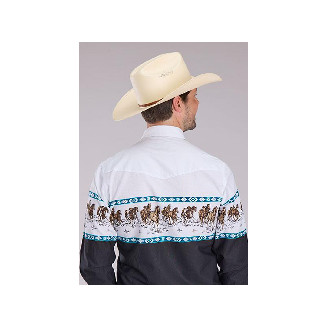 Roper Men's Long Sleeve Vintage Style Snap Shirt