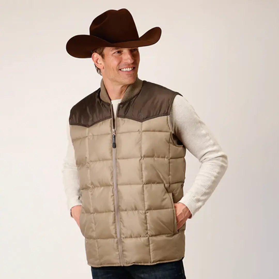 Roper Men's Quilted Poly-filled Vest 03-097-0761-0535 BR