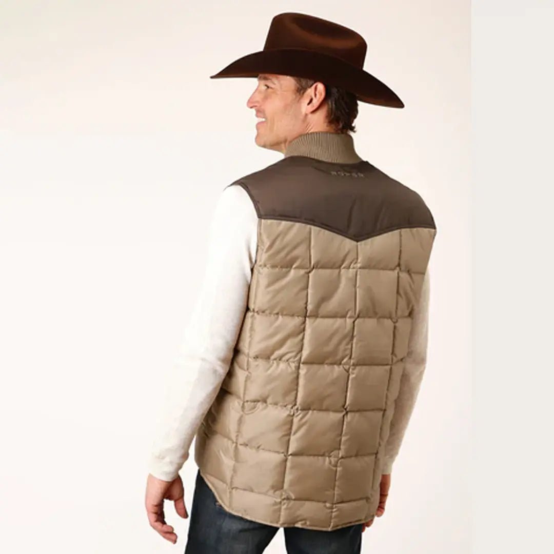 Roper Men's Quilted Poly-filled Vest 03-097-0761-0535 BR