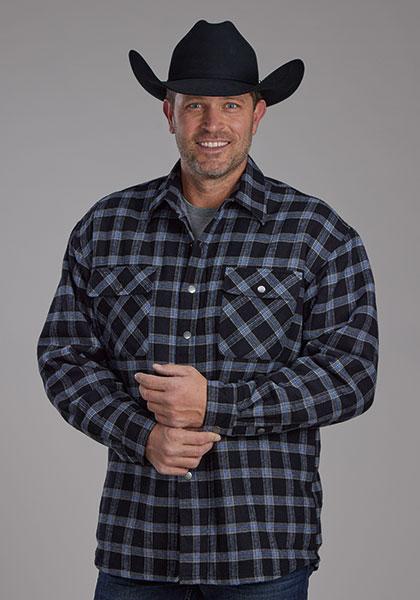 Roper Men's Sherpa Lined Plaid Jacket