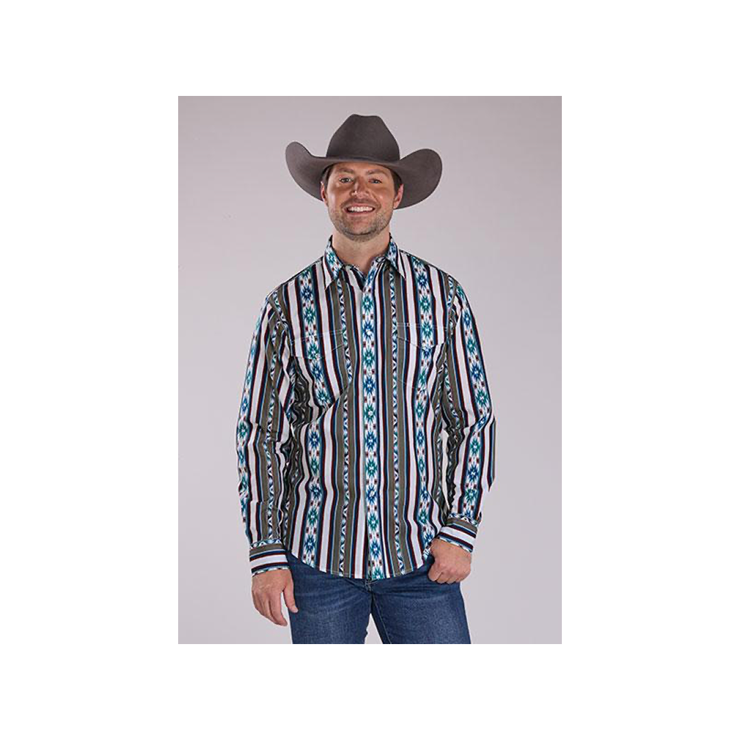 Roper Men's Vintage Style Long Sleeve Snap Shirt