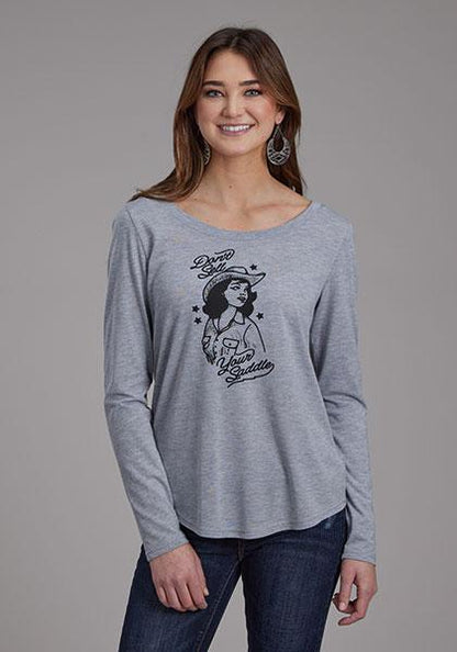 Roper Women's Don't Sell Your Saddle Long Sleeve 03-038-0513-6137