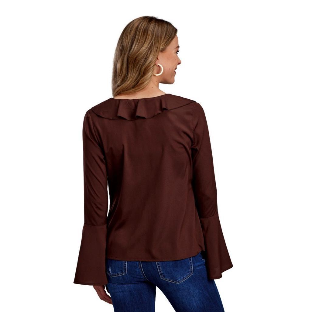 Roper Women's Peasant Blouse 03-050-0592-7090 BR