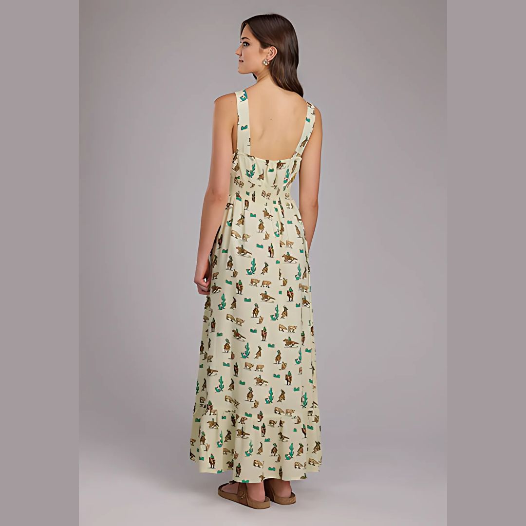 Roper Women's Printed Rayon Maxi Dress