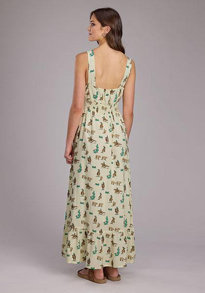 Roper Women's Printed Rayon Maxi Dress