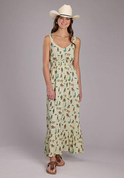 Roper Women's Printed Rayon Maxi Dress