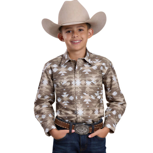 Roper Boy's Aztec Serape Print Shirt 03-030-0067-0481