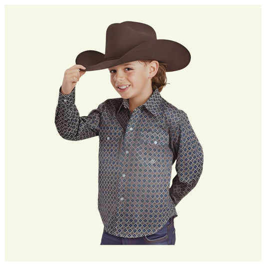 Roper Boy's Button Up shirt Amarillo Collection