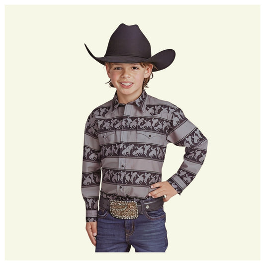 Roper Boy's Horizontal Rodeo Stripe