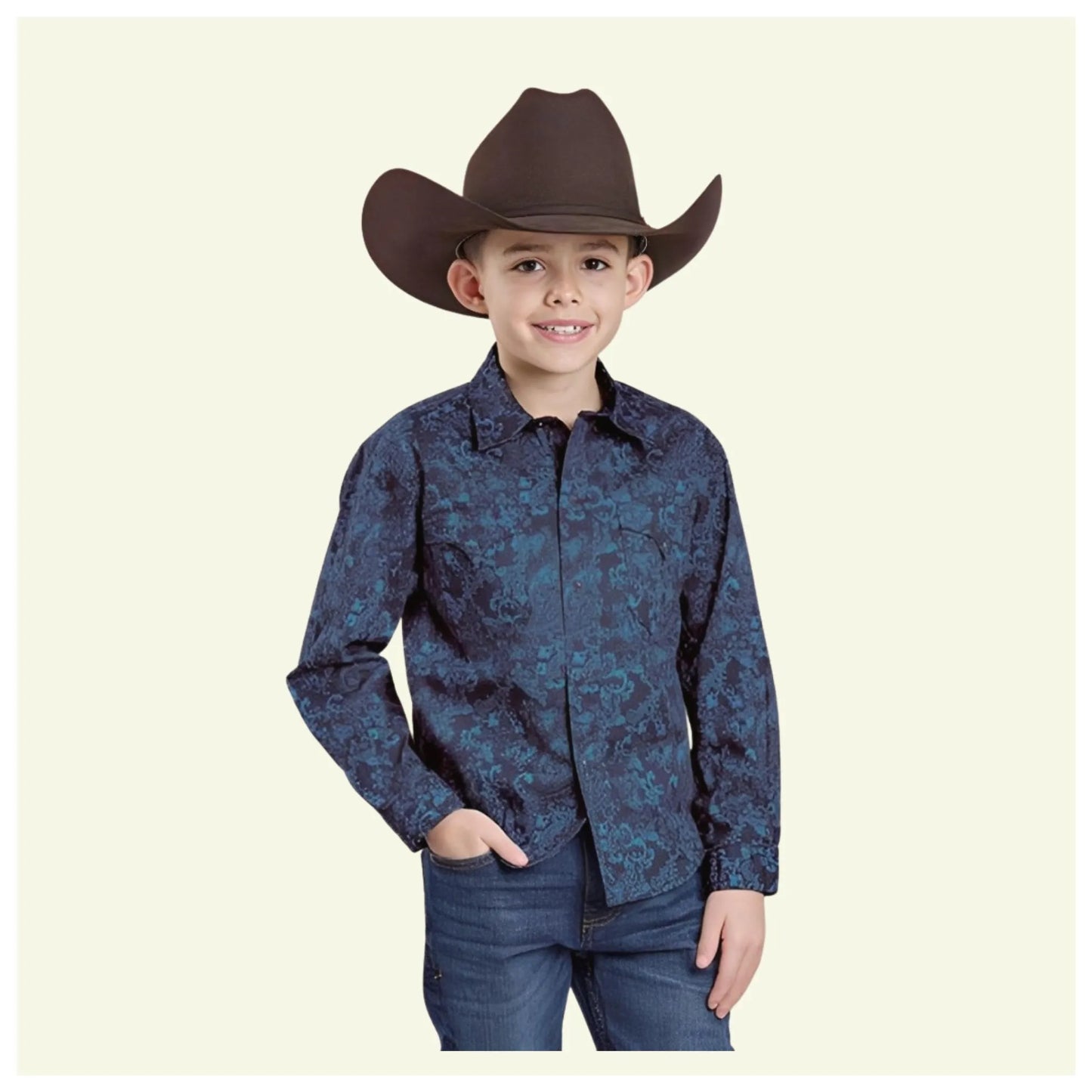 Roper Boy's Long Sleeve Western Shirt