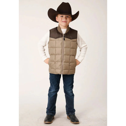 Roper Boy's Quilted Poly-Filled Vest