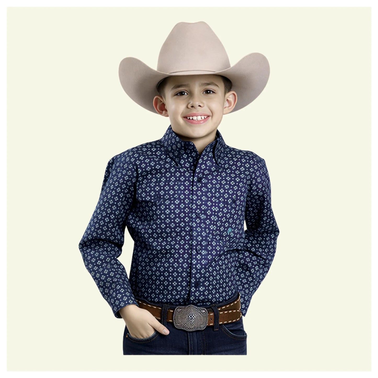 Roper Boy's Western Long Sleeve Button Down