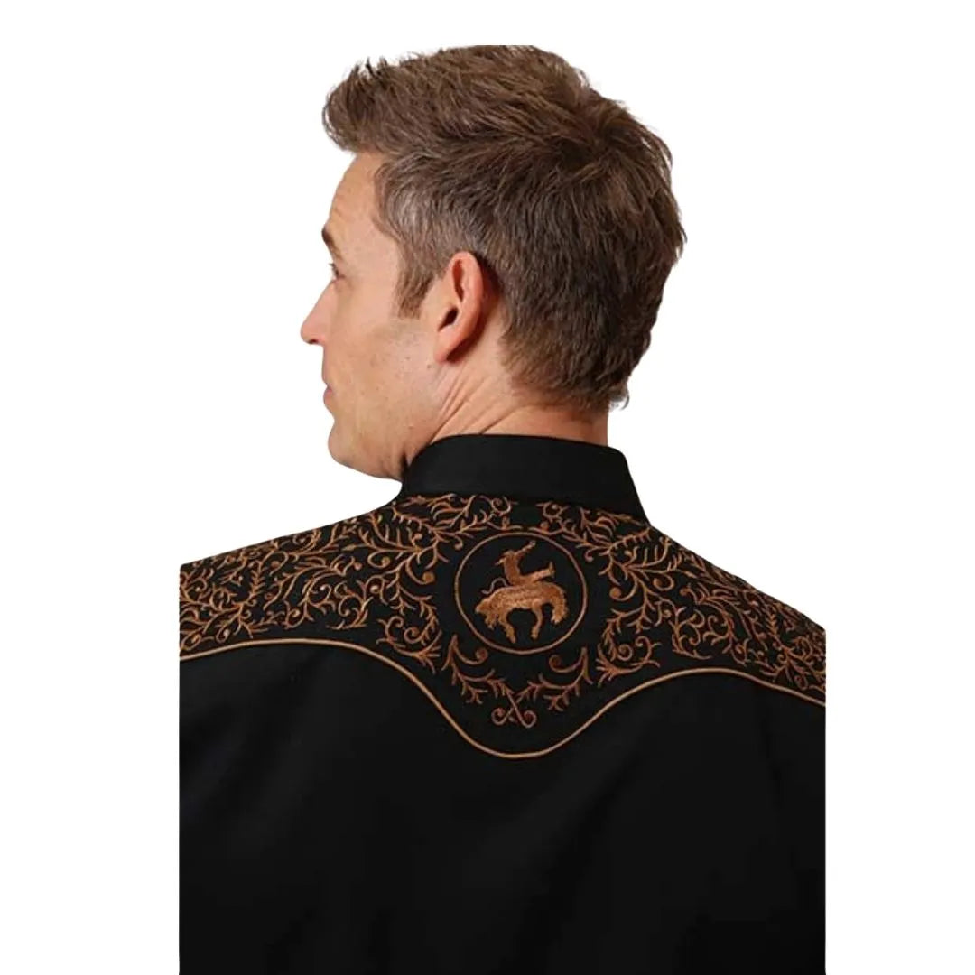 Roper Men's Embroidered Western Shirt ~ BUCKING BRONC weis-western-wear