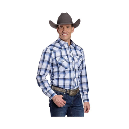Roper Men's Long Sleeve Plaid Snap Western Shirt