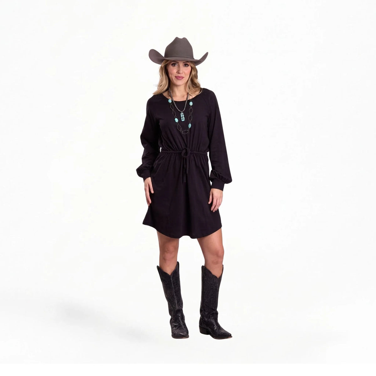 Roper Women's Knit Jersey Crew Neck Dress