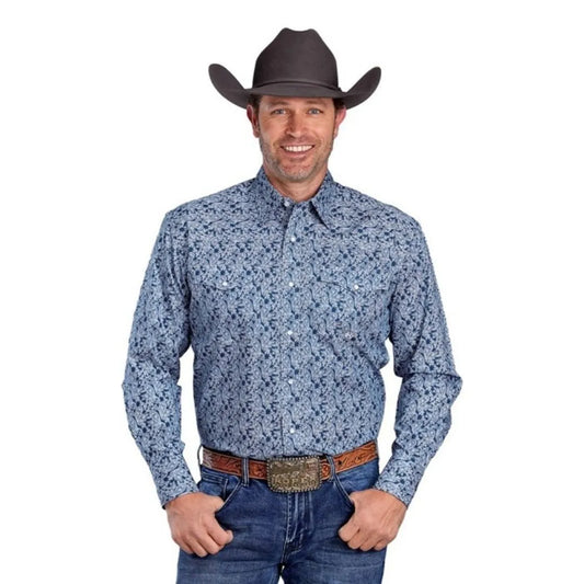 Roper Men's Long Sleeve Paisley Shirt